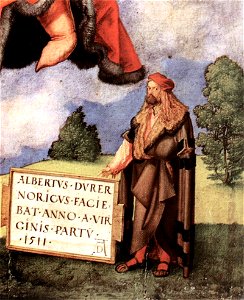 Durer, Adoration of the Trinity 07