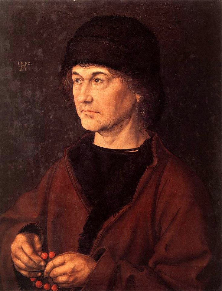 Durer, ritratto del padre, uffizi
