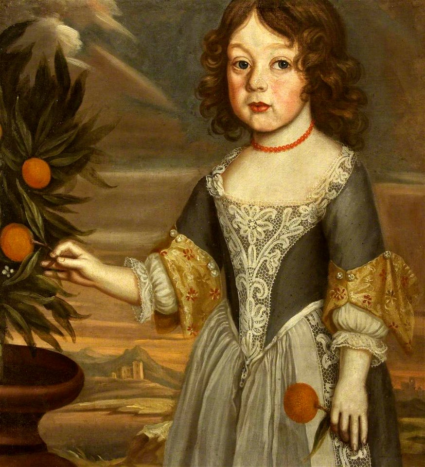 Dutch School - Portrait of a Girl Holding an Orange - 1336295 - National Trust