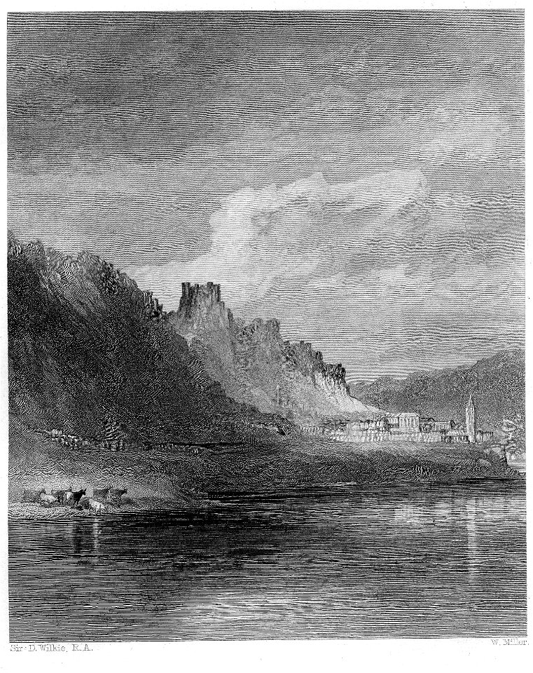 Durrenstein on the Danube engraving by William Miller after Sir D Wilkie
