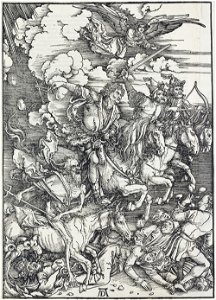 05. Albrecht Dürer, Apokalypsa, III. Čtyři apokalyptičtí jezdci, Národní galerie v Praze