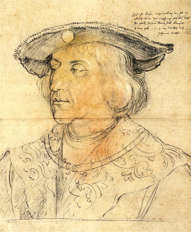 Durer, massimiliano I, disegno