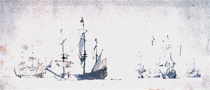 Dutch ships under easy sail RMG PV5216 2