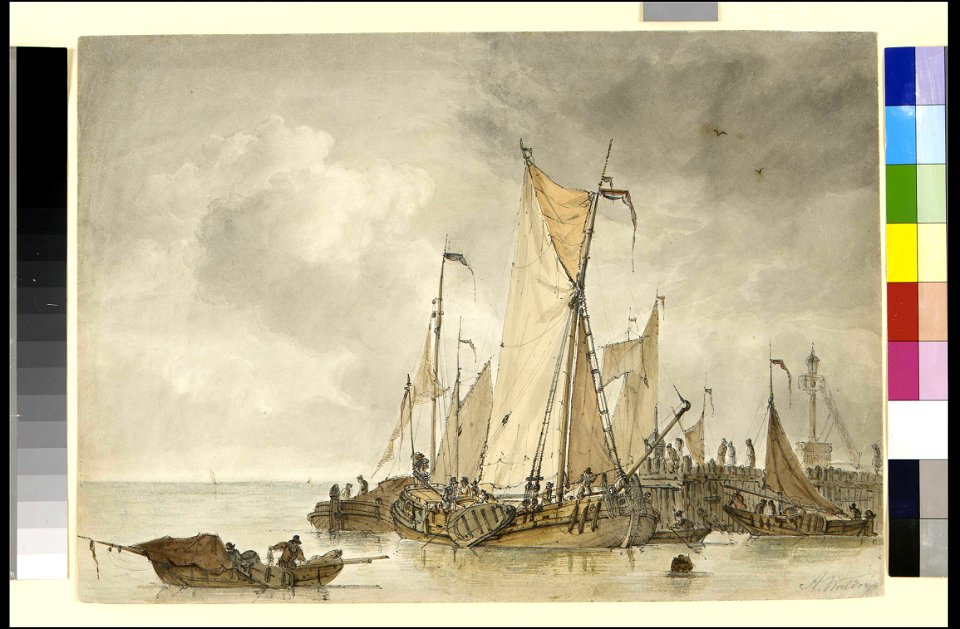 Dutch vessels off a jetty RMG PY8382