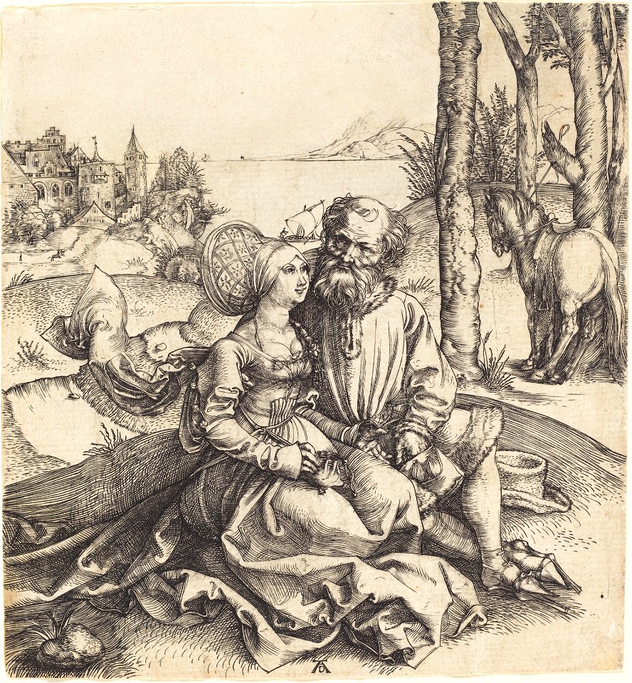 Albrecht Dürer - The Ill-Assorted Couple (NGA 1943.3.3454)