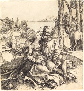 Albrecht Dürer - The Ill-Assorted Couple (NGA 1943.3.3454)