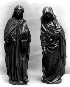 Dutch - The Virgin and Saint John from a Crucifixion Group - Walters 27340, 27341