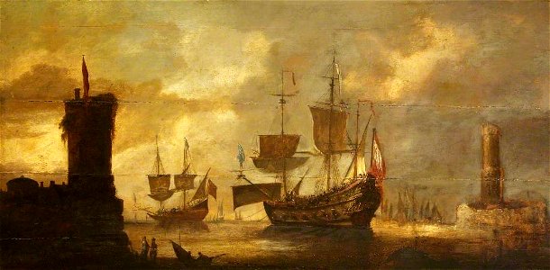 Dutch School - Mediterranean Port Scene - 1138203 - National Trust