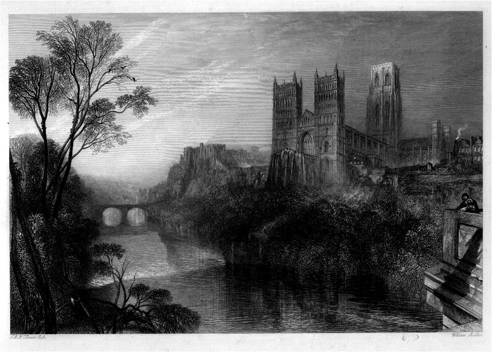 Durham engraving by William Miller after Turner