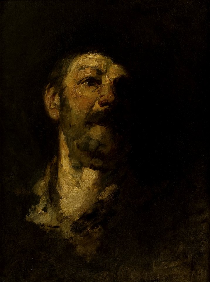 Frank Duveneck - Study Head, Man with Hat - 20-1921 - Saint Louis Art Museum