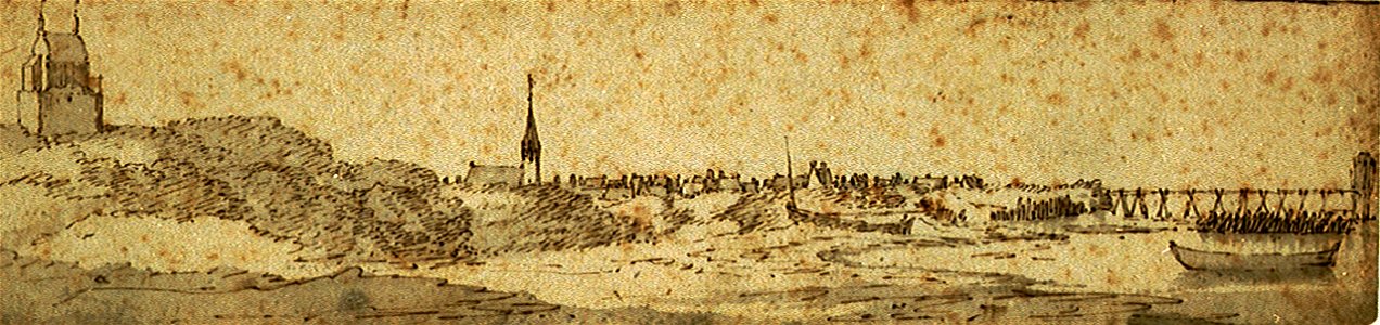 Dutch coast scene, possibly the east of Scheveningen RMG PV5159