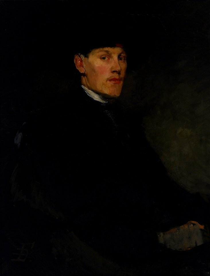 Frank Duveneck - Portrait of a Young Man - 1918-1a - Albright–Knox Art Gallery