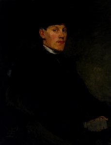 Frank Duveneck - Portrait of a Young Man - 1918-1a - Albright–Knox Art Gallery