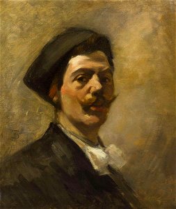 Frank Duveneck - Portrait of William Merritt Chase (1877)