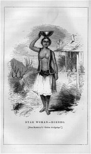 Dyak Woman-Borneo, from Marryat's Indian Archipelago