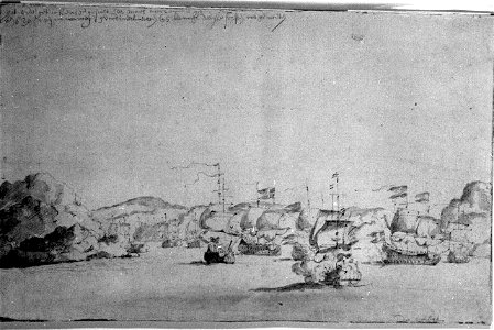 Dutch ship meeting five Danish ships RMG PW6757