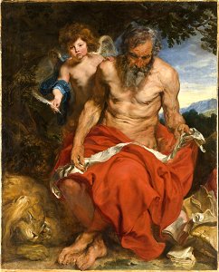 Anthony van Dyck - Saint Jerome - Google Art Project. Free illustration for personal and commercial use.