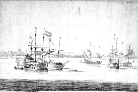 Dutch ships at anchor RMG PW6756