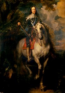 Anthony van Dyck - Equestrian portrait of Charles I of England (Copy). Free illustration for personal and commercial use.