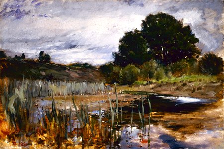 Duveneck, Frank - Polling Landscape - Google Art Project