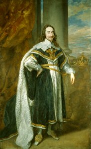 Charles I of England by Anthony van Dyck. Free illustration for personal and commercial use.