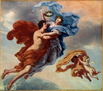Dygdens belöning, allegori (David Klöcker Ehrenstrahl) - Nationalmuseum - 15378