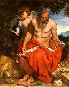 WLANL - Quistnix! - Museum Boijmans van Beuningen - Heilige Hieronymus, Antoon van Dijk, zonder lijst