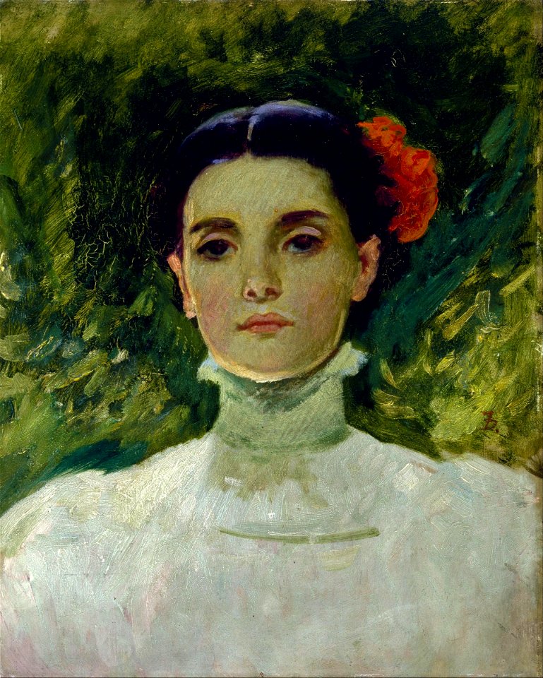 Frank Duveneck - Portrait of Maggie Wilson - Google Art Project