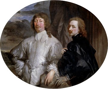 Anthony van Dyck - Sir Endymion Porter and van DyckFXD. Free illustration for personal and commercial use.