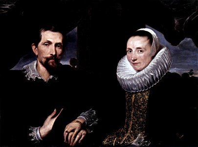 Anthony van Dyck - Double Portrait of the Painter Frans Snyders and his Wife - WGA07424