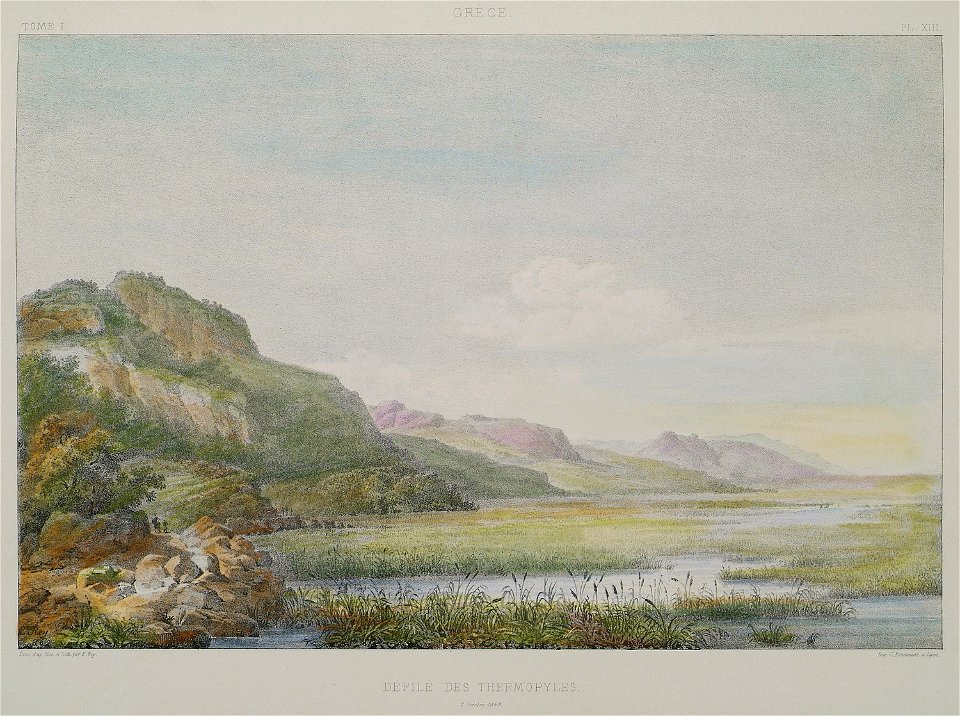 Défilé des Thermopyles - Rey Etienne - 1867