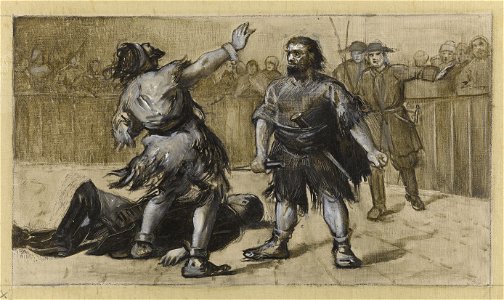Démarest, Albert Guillaume - Han d'Islande devant le tribunal - 4406 - Maison de Victor Hugo