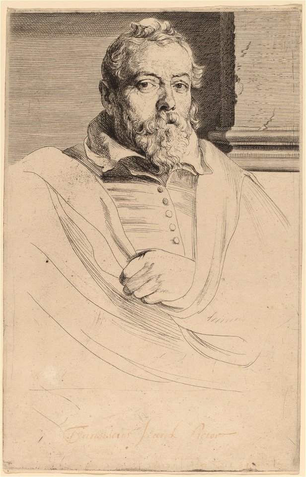 Anthony van Dyck - Portrait of Frans Francken II
