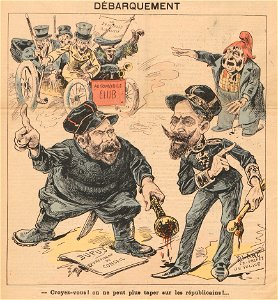 Débarquement (Le Grelot, 1899-06-18)