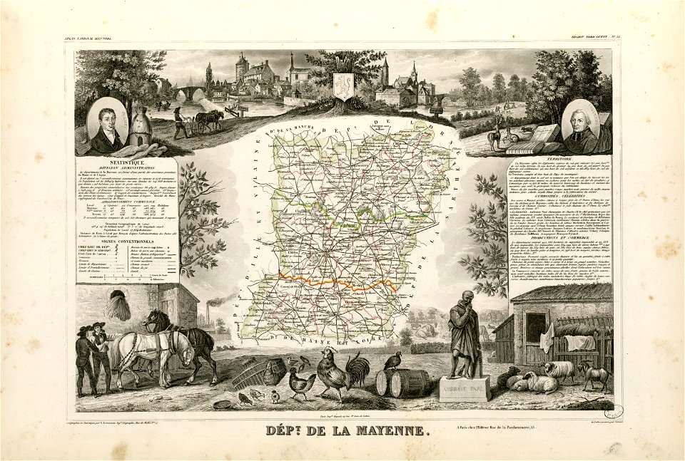 Dépt. de la Mayenne (région nord-ouest) - Fonds Ancely - B315556101 A LEVASSEUR 056