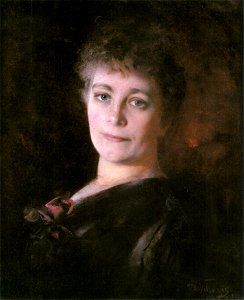 Décio Villares - Retrato de Senhora, 1889. Free illustration for personal and commercial use.