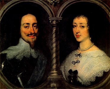 Anthony van Dyck - Charles I of England and Henrietta of France - WGA07409