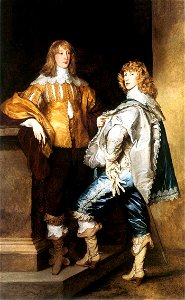 Anthony van Dyck - Lord John and Lord Bernard Stuart - WGA07425. Free illustration for personal and commercial use.