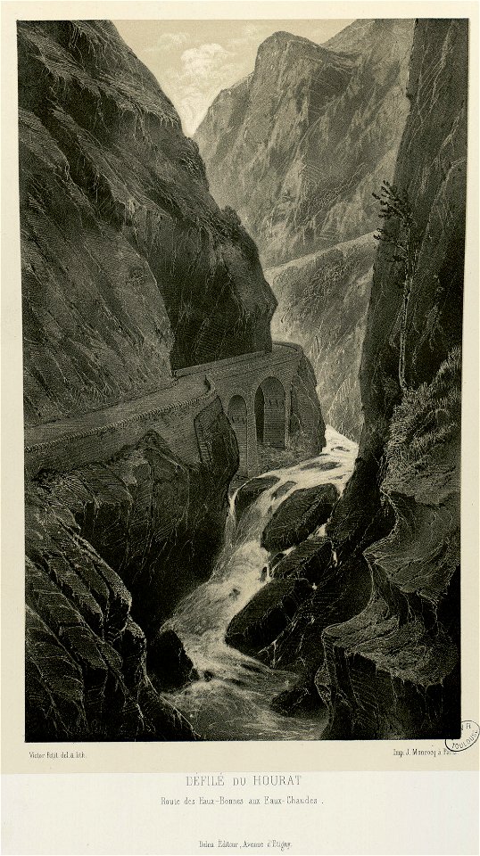 Défilé du Hourat - Route des Eaux-Bonnes aux Eaux-Chaudes - Fonds Ancely - B315556101 A PETIT 3 033