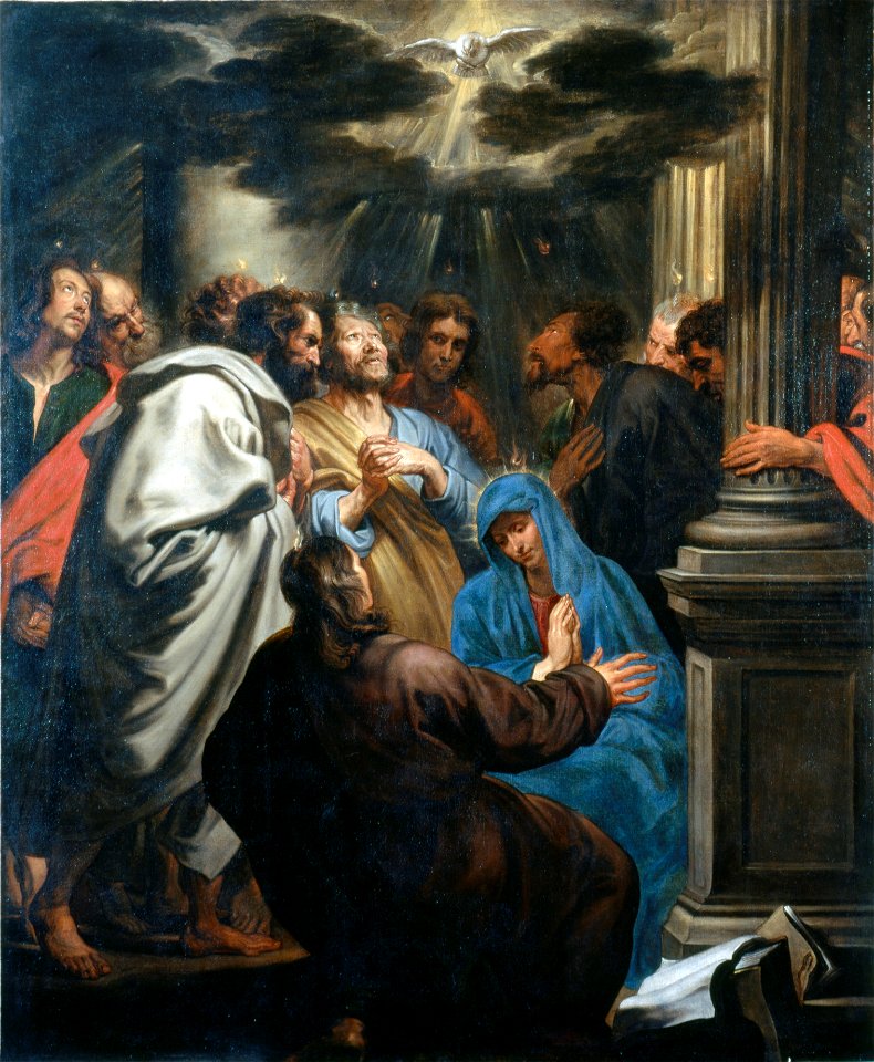 Dyck, Anthonis van - Pouring of the Holy Ghost - Bildergalerie Sanssouci