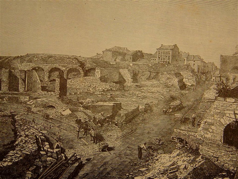 Démolition des fortifications de Charleroi