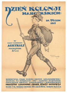 Dzień kolonji harcerskiej dn. 24 czerw. 1917 w Parku Sobieskiego Agrykoli