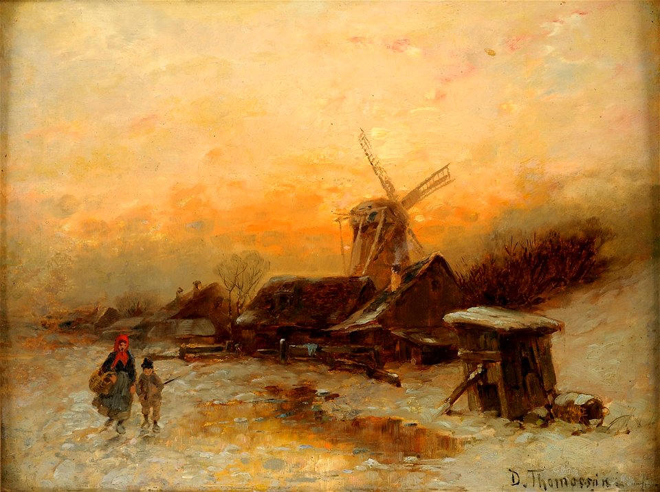 Désiré Thomassin Ein Wintertag