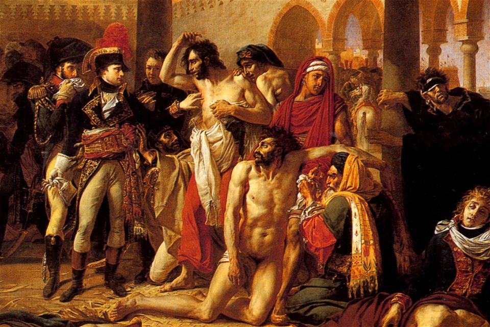 Détail Bonaparte visitant les pestiférés