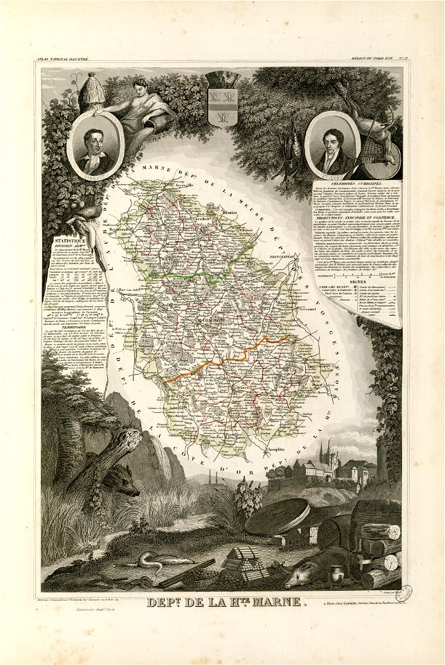 Dépt. de la Haute Marne (région du nord-est) - Fonds Ancely - B315556101 A LEVASSEUR 055