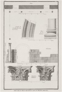 Détails des ruines d'un monument - Choiseul-gouffier Gabriel Florent Auguste De - 1782