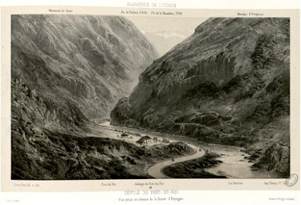 Défilé du Pont-du-Roi - Vue prise au-dessus de la Route d'Espagne - Fonds Ancely - B315556101 A PETIT 1 019