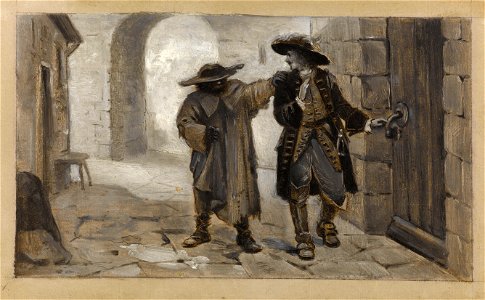Démarest, Albert Guillaume - Han d'Islande abordant le baron Wœthaün - 4402 - Maison de Victor Hugo