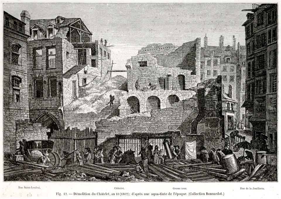 Démolition du Châtelet, an 10
