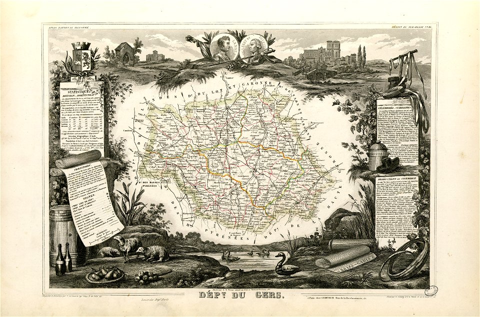 Dépt. du Gers (région du sud-ouest) - Fonds Ancely - B315556101 A LEVASSEUR 035
